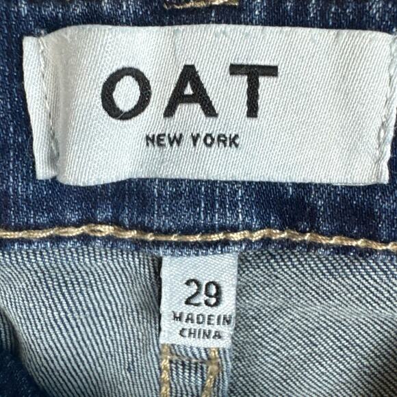 Oat New York Women’s High Rise Boot Crop Denim Jeans Size 29 Medium Wash NWT - Picture 9 of 12